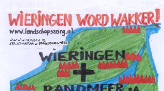 Poster om voor het raam te hangen